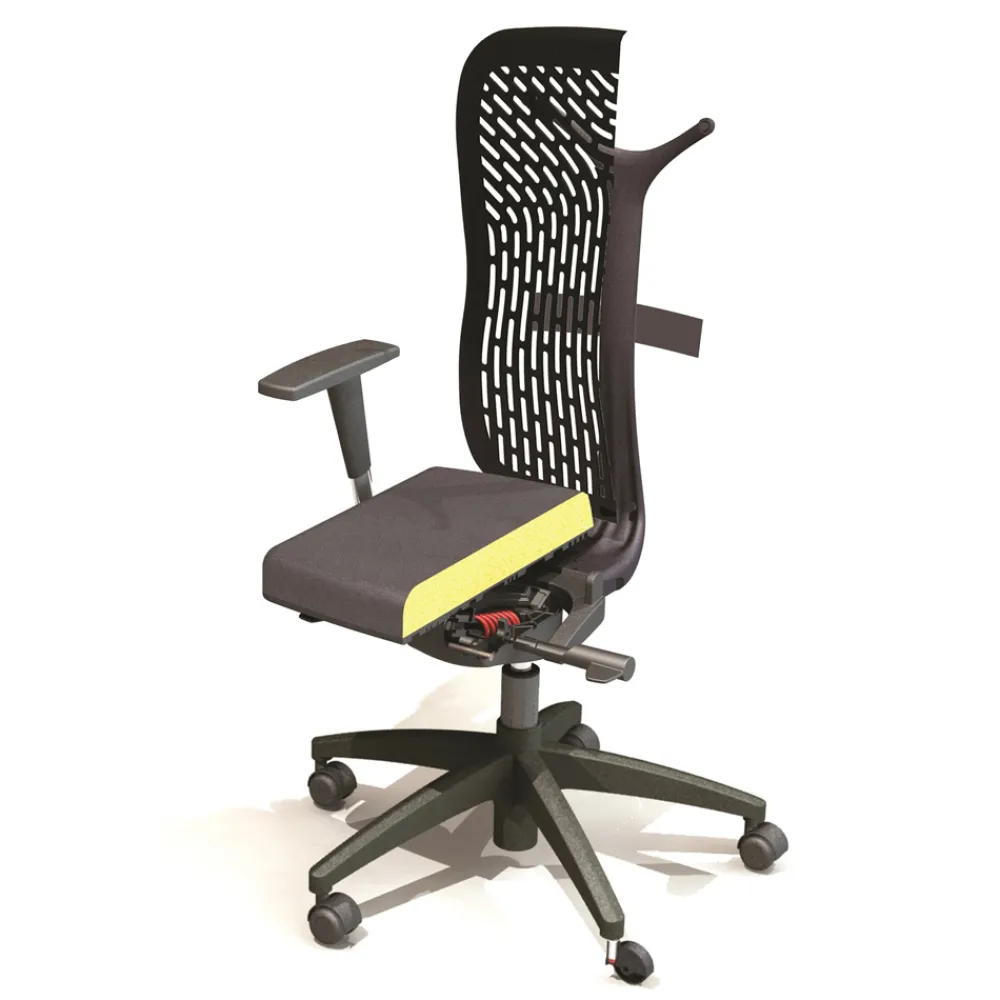 Viadurini Living Bürostühle-Ergonomischer und drehbarer Bürostuhl mit Armlehnen Made in Italy - Fulvio