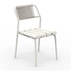 Viadurini in the Garden Gartenstühle Metall-2er-Set Aluminium-Gartenstühle mit Seilrücken - Resplendent