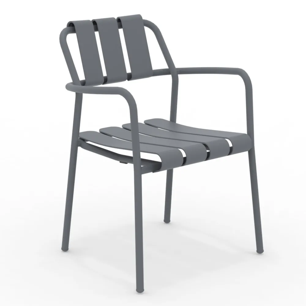 Viadurini in the Garden Metallsessel-2er-Set Gartensessel komplett aus Aluminium - Resplendent