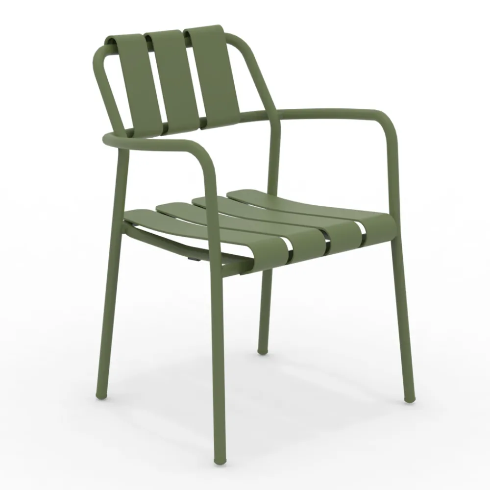 Viadurini in the Garden Metallsessel-2er-Set Gartensessel komplett aus Aluminium - Resplendent