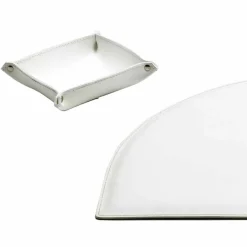 Limac Design Bürozubehör-5er-Set Schreibtischzubehör aus Leder, Made in Italy - Medea