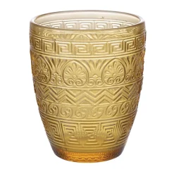 Viadurini Kitchen Gläser Set-12er-Set Wassergläser 300 ml aus farbigem Glas und Reliefarbeit - Meerjungfrau