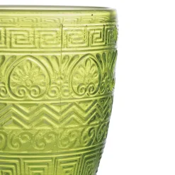 Viadurini Kitchen Gläser Set-12er-Set Wassergläser 300 ml aus farbigem Glas und Reliefarbeit - Meerjungfrau