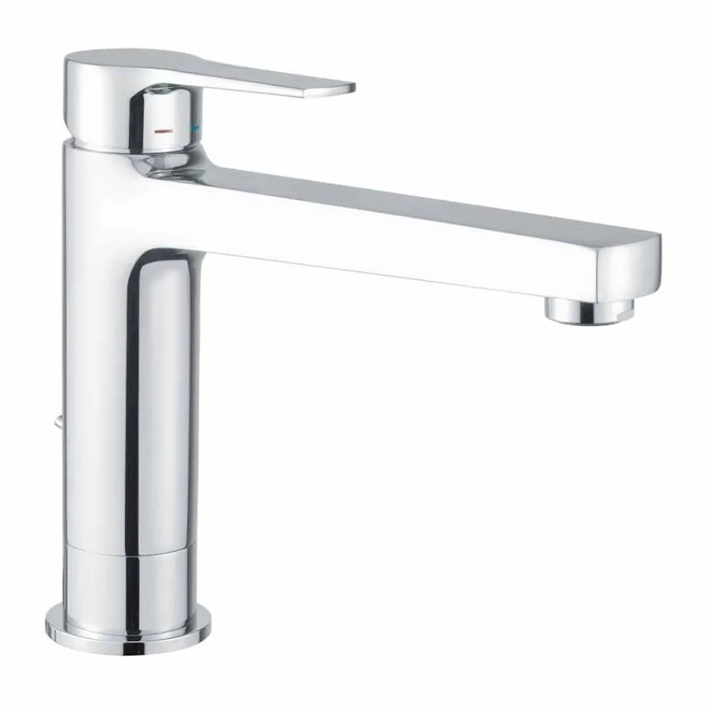 Viadurini Taps Waschbeckenarmaturen-Erweiterter Mischer ohne Abfluss für Waschbecken aus Messing Made in Italy - Sindra