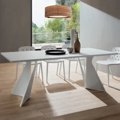 Viadurini Living Esstische-Esstisch aus Fenix und lackiertem Metall Made in Italy - Dotto