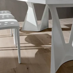 Viadurini Living Esstische-Esstisch aus Fenix und lackiertem Metall Made in Italy - Dotto