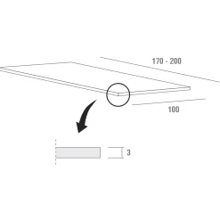 Viadurini Living Esstische-Esstisch aus Fenix und Metall Made in Italy, Luxus - Pinocchio