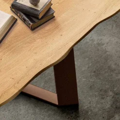 Viadurini Living Esstische-Esstisch aus Furnierholz und Metall made in Italy, Flora