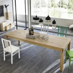 Viadurini Living Ausziehbare Esstische-Esstisch aus furniertem Eichenholz ausziehbar bis 240 cm - Ciro