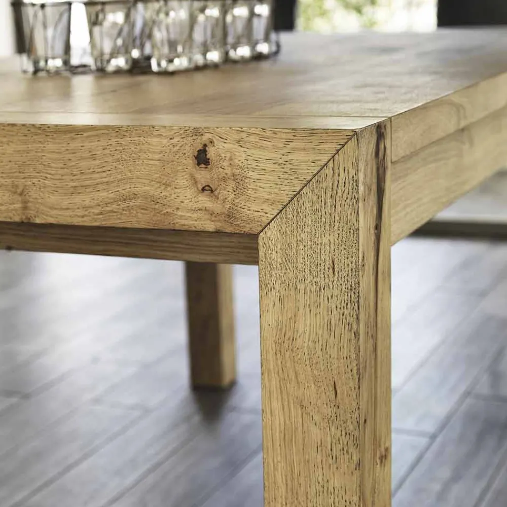 Viadurini Living Ausziehbare Esstische-Esstisch aus furniertem Eichenholz ausziehbar bis 240 cm - Ciro