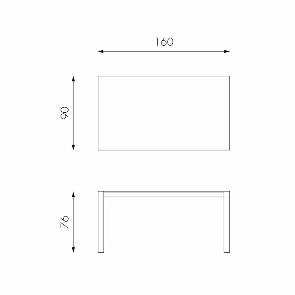 Viadurini Living Ausziehbare Esstische-Esstisch aus furniertem Eichenholz ausziehbar bis 240 cm - Ciro