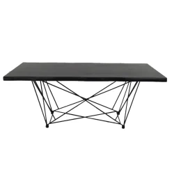 Viadurini Living Esstische-Esstisch aus furniertem Holz und Stahl, hergestellt in Italien – Ezzellino