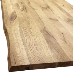 Viadurini Living Esstische Nach Mass|Esstische-Esstisch aus furnierter, plattierter Eiche und Metall Made in Italy - Riad