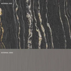 Viadurini Living Esstische Nach Mass|Esstische-Esstisch aus Glas mit Metall- und Marmorsockel Made in Italy - Minera