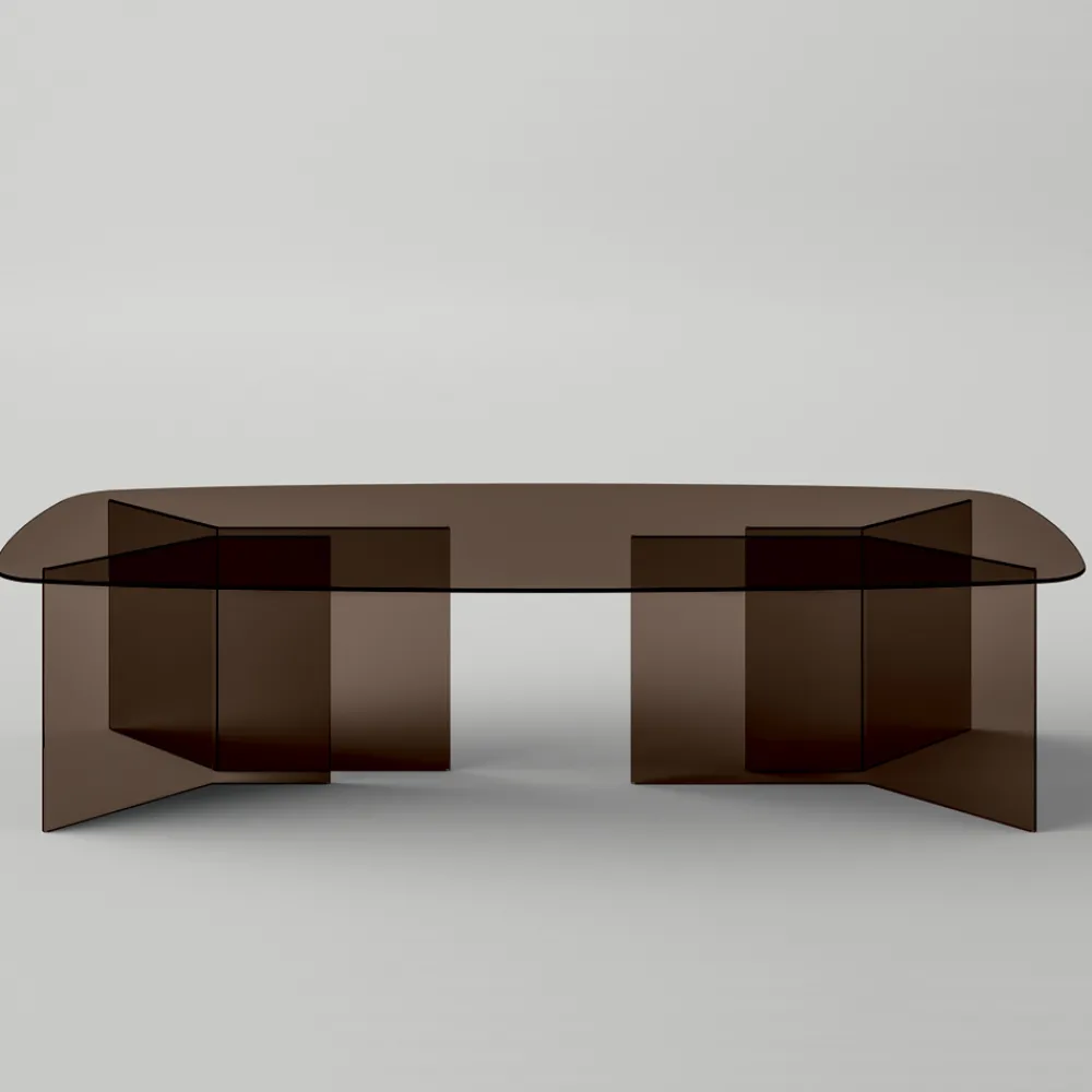 Viadurini Living Esstische Nach Mass|Esstische-Esstisch aus Glas mit rechteckiger Platte Made in Italy - Charles