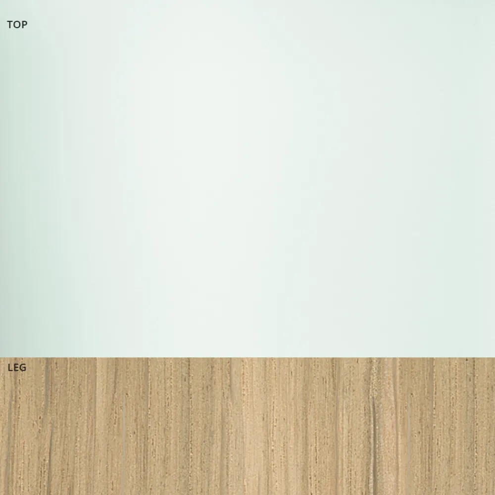 Viadurini Living Esstische Nach Mass|Esstische-Esstisch aus Glas und Beine aus Eiche oder Nussbaum Canaletto - Aschio