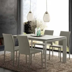 Viadurini Ausziehbare Esstische-Esstisch aus Glaskeramik verlängerung nach Bucheröffnung bis 240 cm Terni