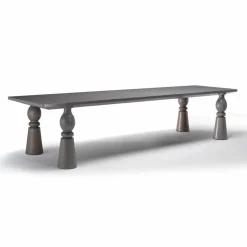Viadurini Living Esstische-Esstisch aus grauem Eichenholz, made in Italy, Design Teseo