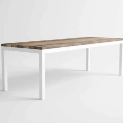 Viadurini in the Garden Gartentische Fest-Esstisch aus Holz und Aluminium im modernen Design - Ganges