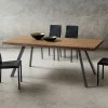 Viadurini Living Esstische-Esstisch aus Holz und Aluminium Made in Italy, Precious - Lingotto