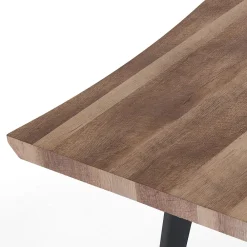 Viadurini Living Esstische-Esstisch aus Mdf Eiche und mattschwarzem Stahl - Gherardo