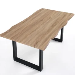 Viadurini Living Esstische-Esstisch aus Mdf mit Beinen aus schwarz lackiertem Stahl - Cheetah