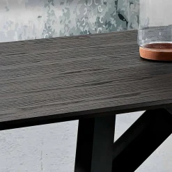 Viadurini Living Esstische-Esstisch aus MDF-Holz und Metall made in Italy, Wilmer