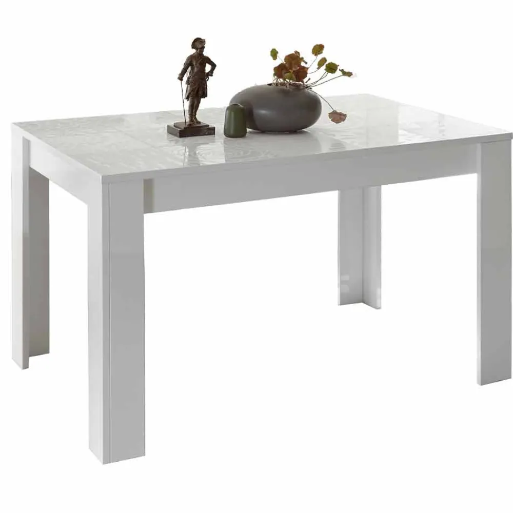 Viadurini Living Ausziehbare Esstische-Esstisch aus Melamin Ausziehbar bis 185 cm Made in Italy - Aneta