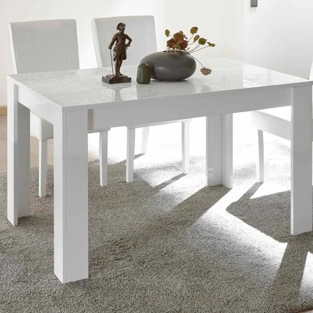 Viadurini Living Ausziehbare Esstische-Esstisch aus Melamin Ausziehbar bis 185 cm Made in Italy - Aneta