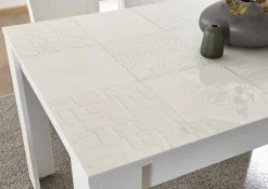 Viadurini Living Ausziehbare Esstische-Esstisch aus Melamin Ausziehbar bis 185 cm Made in Italy - Aneta