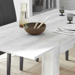 Viadurini Living Ausziehbare Esstische-Esstisch aus Melamin Ausziehbar bis 185 cm Made in Italy - Aneta