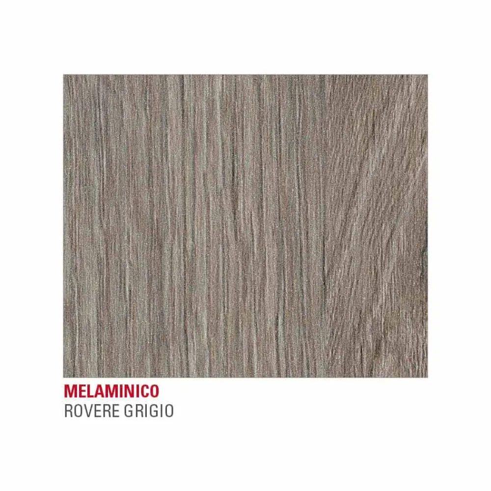 Viadurini Living Ausziehbare Esstische-Esstisch aus Melamin und lackiertem Metall Made in Italy - Remigio