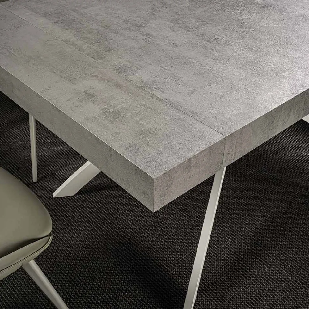 Viadurini Living Ausziehbare Esstische-Esstisch aus Melaminholz ausziehbar bis 280 cm - Lukas