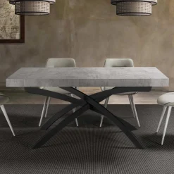 Viadurini Living Ausziehbare Esstische-Esstisch aus Melaminholz ausziehbar bis 280 cm - Lukas