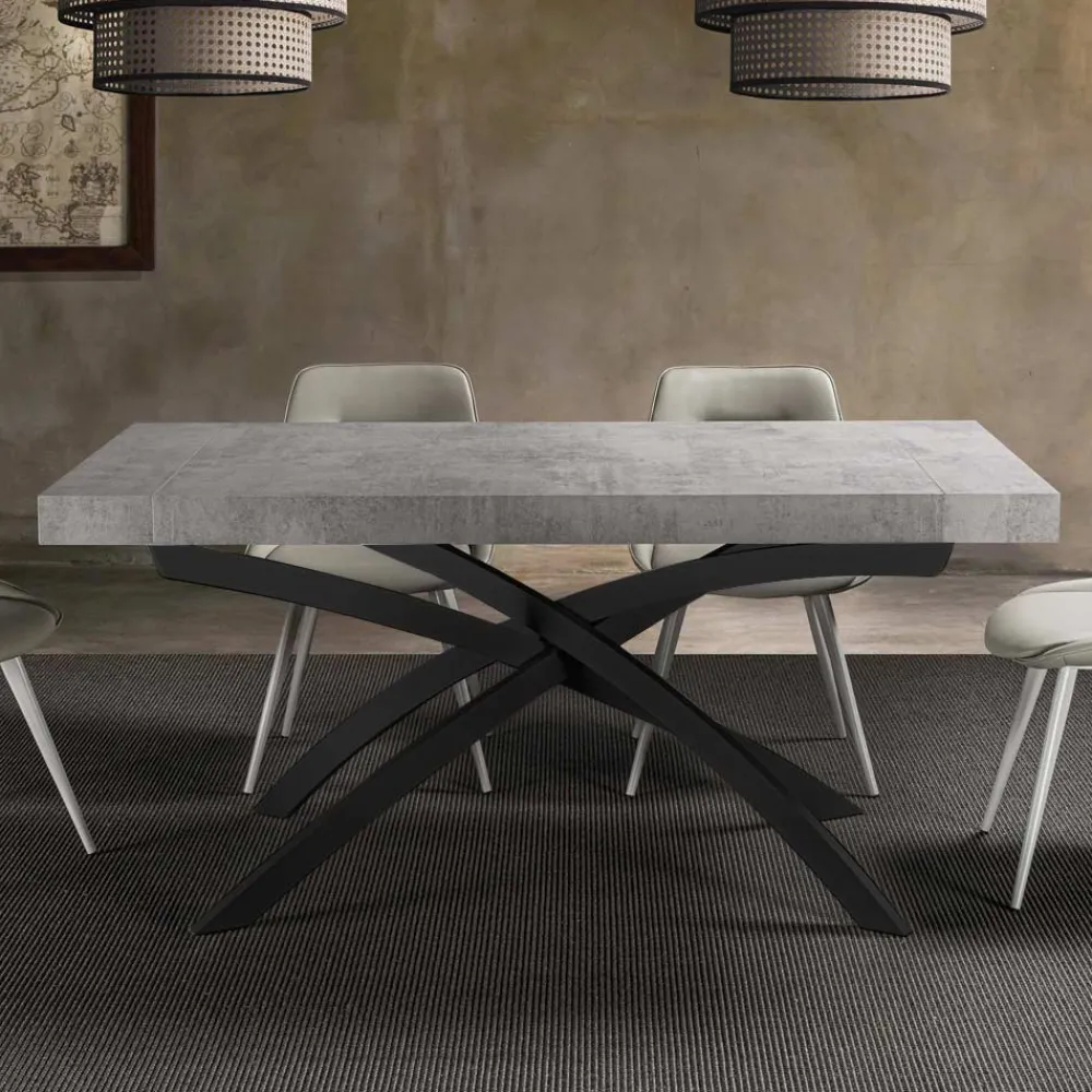 Viadurini Living Ausziehbare Esstische-Esstisch aus Melaminholz ausziehbar bis 280 cm - Lukas