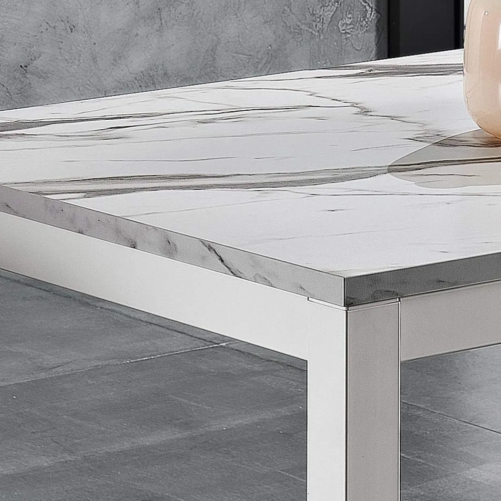 Viadurini Living Ausziehbare Esstische-Esstisch aus Metall auf 180 cm ausziehbar Made in Italy - Beatrise