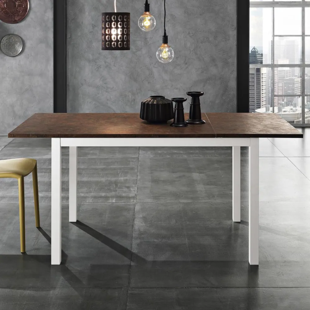 Viadurini Living Ausziehbare Esstische-Esstisch aus Metall auf 180 cm ausziehbar Made in Italy - Beatrise