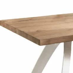 Viadurini Living Esstische-Esstisch aus Metall und furnierter Eiche Made in Italy - Aryssa