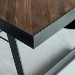 Viadurini Living Esstische-Esstisch aus recyceltem Tropenholz und Metallbeinen – Slide