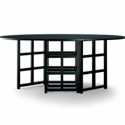 Viadurini Living Esstische-Esstisch aus schwarz lackierter Esche Made in Italy - Sabatino