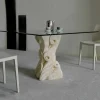 Viadurini Living Esstische Nach Mass-Esstisch aus Stein mit Kristall Tischplatte in modernem Design Giasone