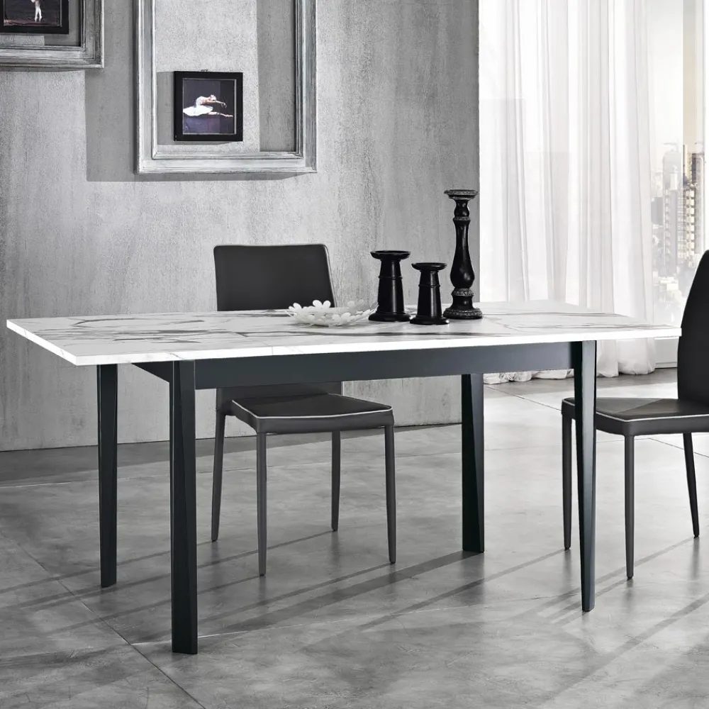 Viadurini Living Ausziehbare Esstische-Esstisch ausziehbar auf 180 cm in Buche Made in Italy - Otiello