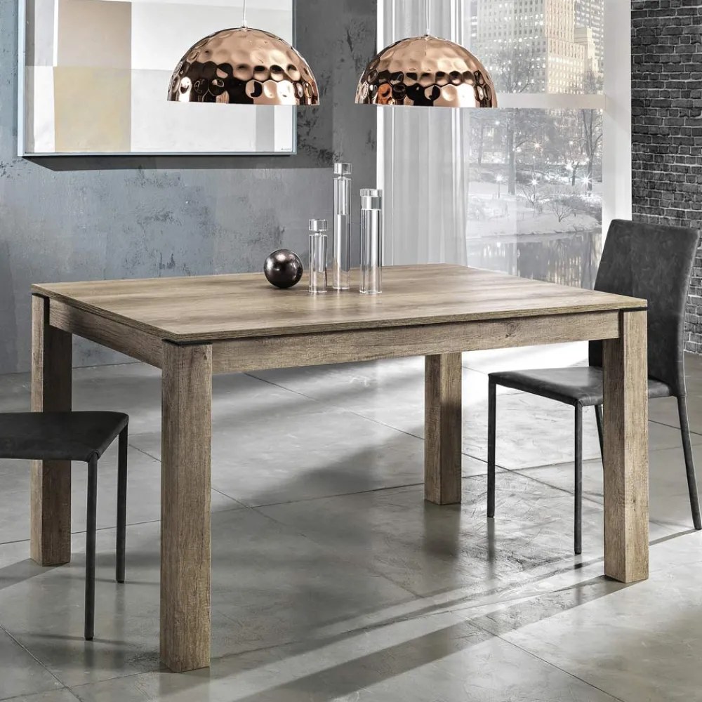 Viadurini Living Ausziehbare Esstische-Esstisch ausziehbar auf 200 cm aus Melamin Made in Italy - Denis