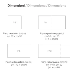 Viadurini Living Ausziehbare Esstische-Esstisch ausziehbar auf 200 cm aus Melamin Made in Italy - Denis