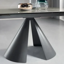 Viadurini Living Ausziehbare Esstische-Esstisch ausziehbar auf 200 cm mit Platte aus Feinsteinzeug - Borgona