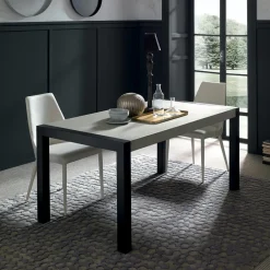 Viadurini Living Ausziehbare Esstische-Esstisch ausziehbar auf 310 cm in Mörteloptik Made in Italy - Euclide