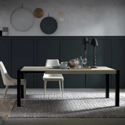 Viadurini Living Ausziehbare Esstische-Esstisch ausziehbar auf 310 cm in Mörteloptik Made in Italy - Euclide