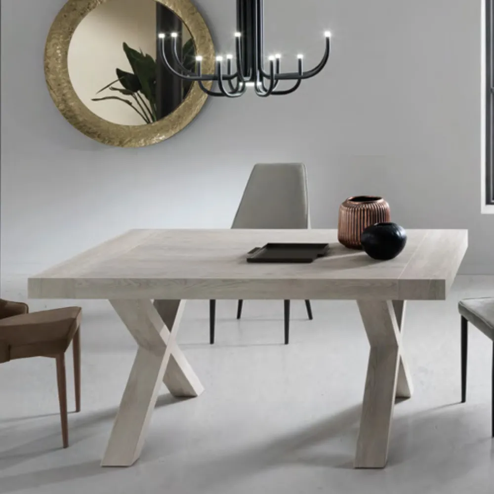 Viadurini Living Ausziehbare Esstische-Esstisch ausziehbar auf 260 cm Holzoptik Made in Italy - Lenova