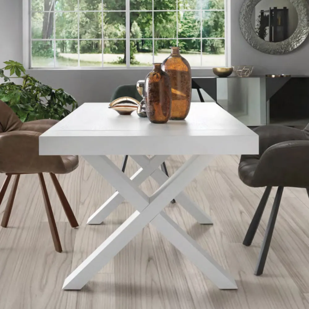 Viadurini Living Ausziehbare Esstische-Esstisch ausziehbar auf 260 cm Holzoptik Made in Italy - Lenova