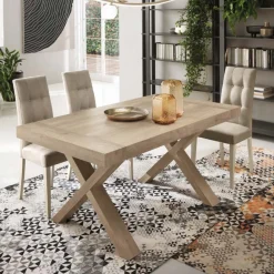Viadurini Living Ausziehbare Esstische-Esstisch ausziehbar auf 260 cm Holzoptik Made in Italy - Lenova